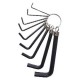 T15027 -  Hex key wrench set /9 pcs/ /1, 5-10mm/