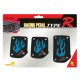 T23023 -  Pedal pad /3 pcs/ fire design (black/red or black/blue) 