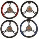 T12031 - Steering wheel cover /red, black, gray, blue/ on black base