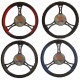 T12031 - Steering wheel cover /red, black, gray, blue/ on black base