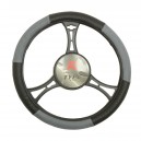 T12066 - Wheel cover, Grey-black, leatherette-textile